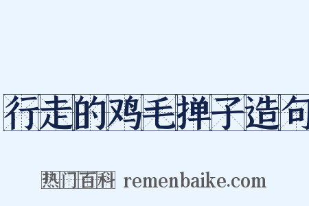 行走的鸡毛掸子造句是什么意思的图片